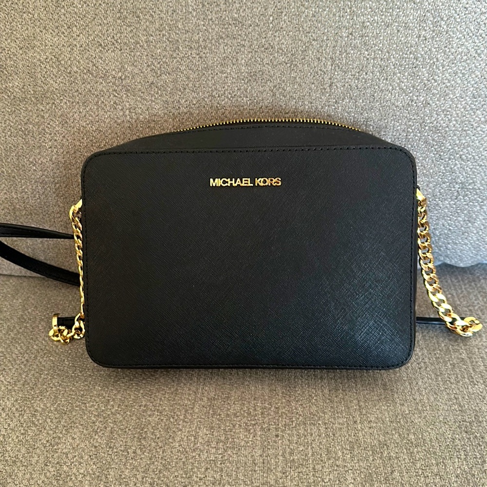 Michael Kors Jet Set Large Saffiano Leather Crossbody